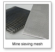 Mine sieving mesh