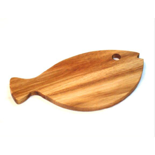Fish Shape Acacia Cutting board with hanging hole