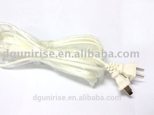 CCC textile braided power cord