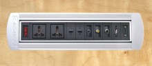 2016 smart Hidden electrical desktop furniture power data outlet socket
