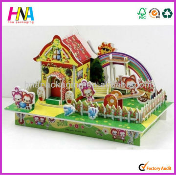 3D jigsaw puzzle house model