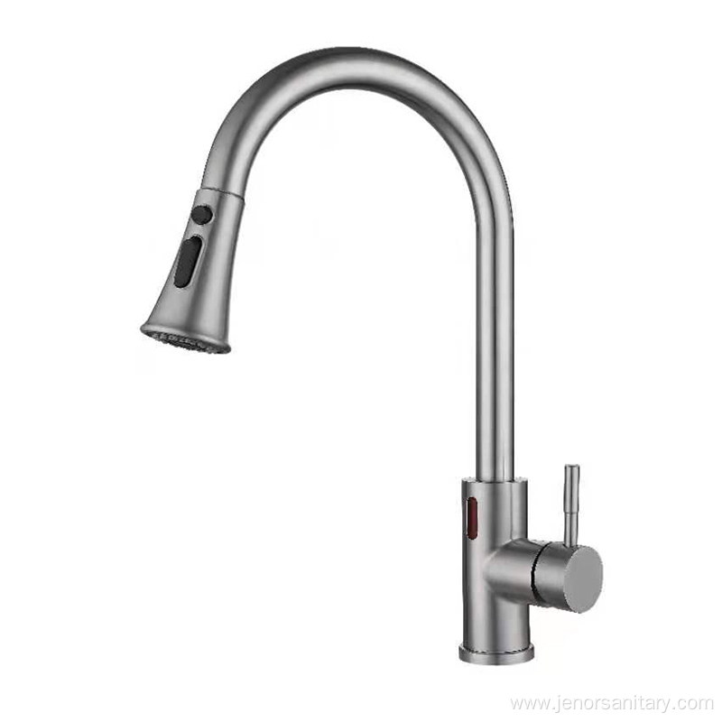 Brushed Sink Pull Down Kitchen Faucet