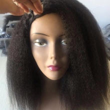 Authentic Virgin Mongolian Kinky Straight Wig - Half Wig & U Part Wig Options