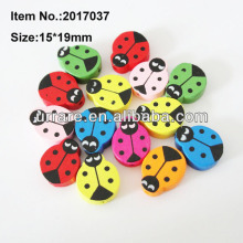 Wholesale Colored Ladybug Wood Beads