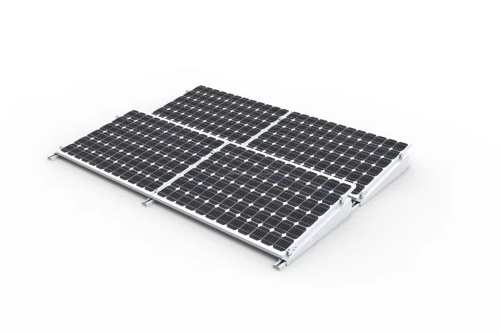 Solar Panel Flat Roof Mounting System Aluminum Flat Roof Ballasted Solar Racking