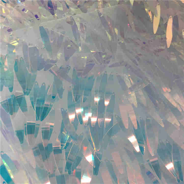 wholesale The New Dress high quality decoration leaf sequin fabric