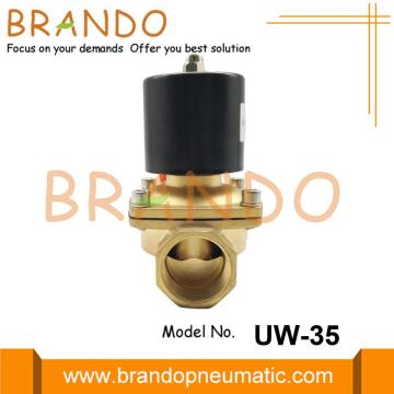 1 1/4 `` 2W350-35 صمام الملف اللولبي النحاسي 24VDC 220VAC