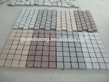 Granite Cobble Stone on Mesh for Project,Cobble Stone Mat