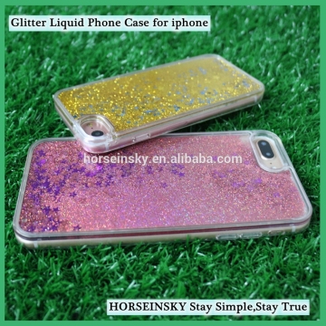 for iPhone 7 Case Glitter Liquid Quicksand Shining Glitter Phone Cover for Apple Iphone 7