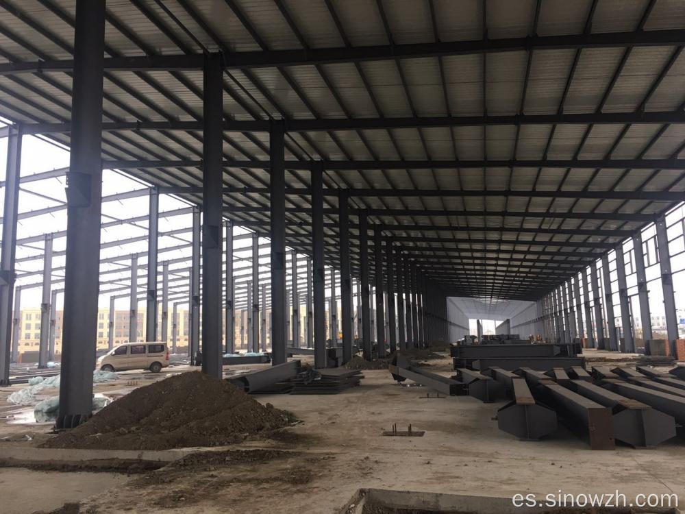Construir taller industrial de estructura de acero con grúa
