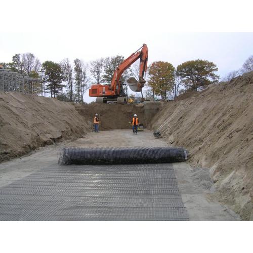 Redes de plástico Biaxial Geogrid Road Construction en Australia