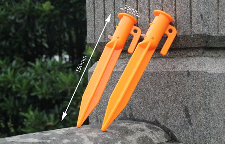 Adjustable LED Light Up Tent Pegs Stakes Camping Fishing Festivals Batteries Included