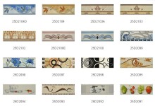 zari borders wall listello ceramic tile suit for kitchen