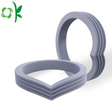 Anello da dito in silicone con anello a forma di cuore