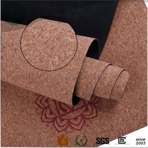 cork yoga mat colorful sublimation natural rubber yoga mat