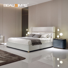 Luxury Italian Design Leather Fabric Beds