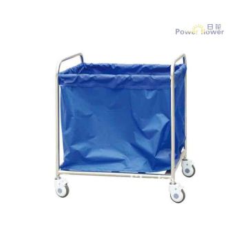 B32 Stainless steel dirty clothes bag trolley