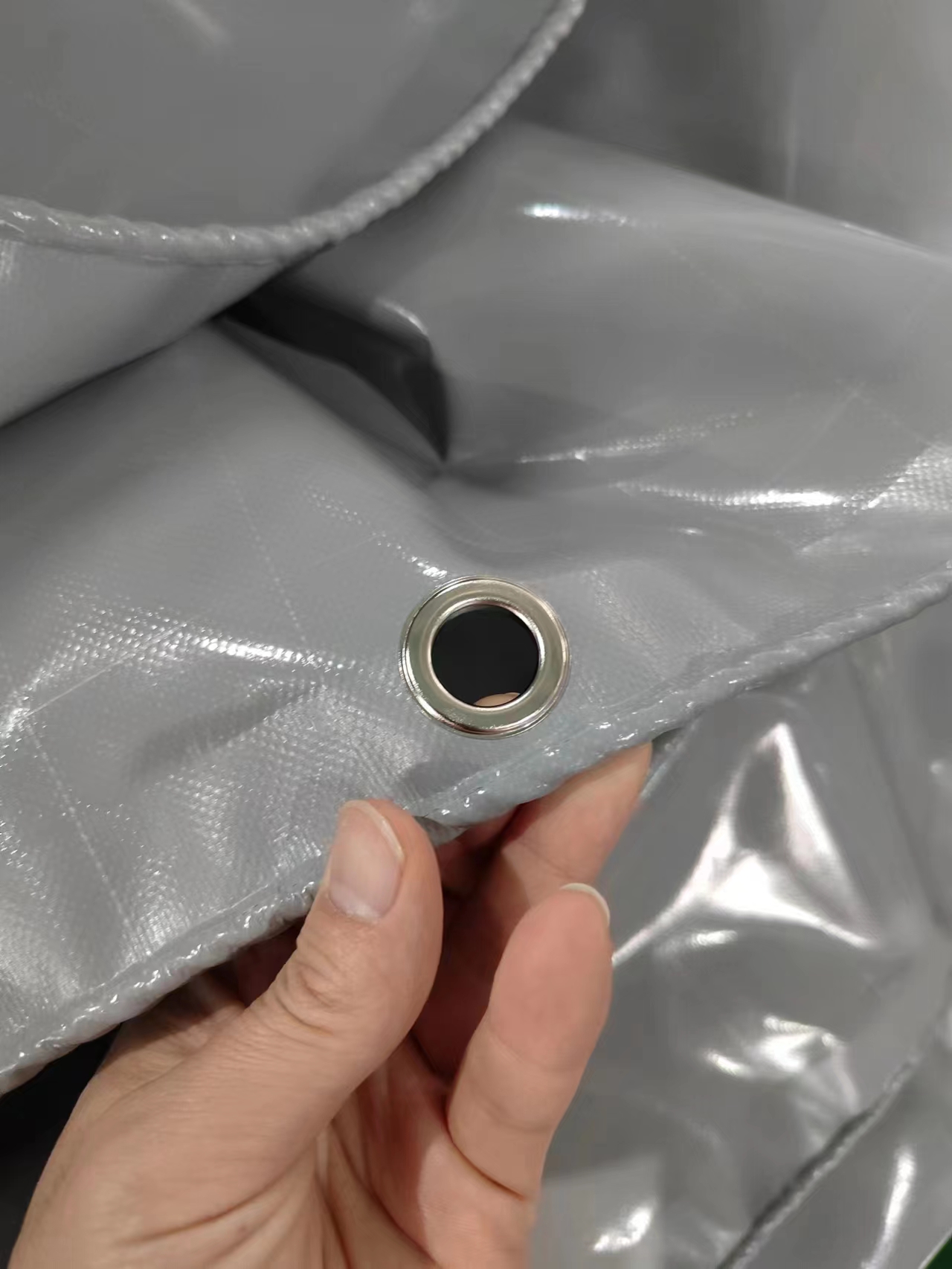 borda reforçada de lona de pvc pvc tarpaulin reinforced edge