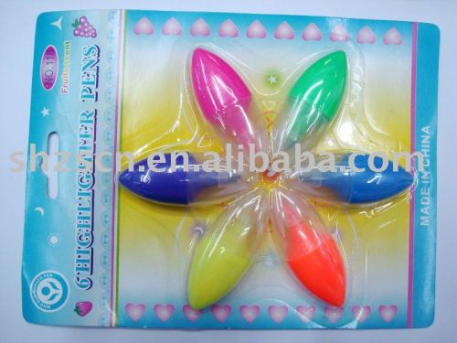 Mini fluorescent Marker/mini highlighter/egg shape highlighter/cute fluorescent marker