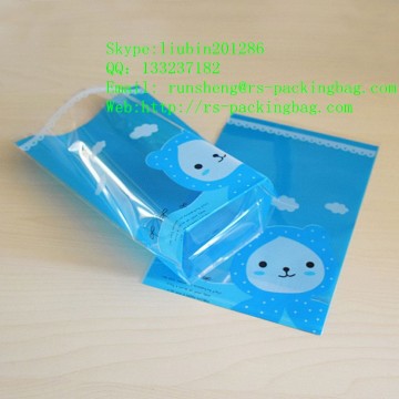 custom BOPP cello candy Square Bottom plastic Bag