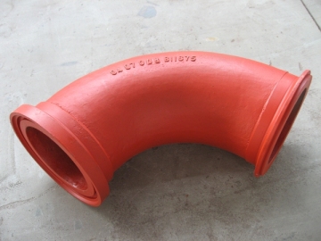 Concrete pump pipe bend