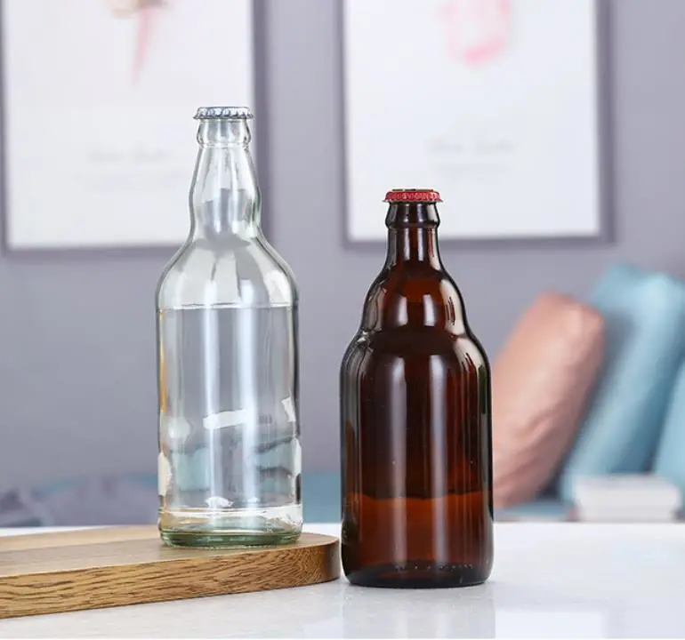 330ml Blue Glass Beer Bottle Beverage Bottle Wholesale