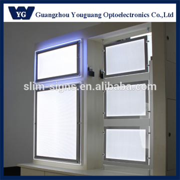 crystal led panel light box, acrylic frameless led light box