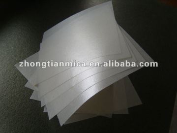 pure white synthetic mica tape sheet