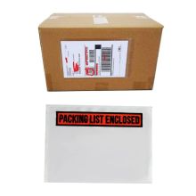 Enclosed Adhesive Shipping Labels Pouches for Packing Lists