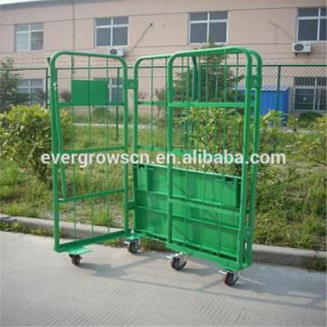 Logistic mesh metal security 4-side roll container