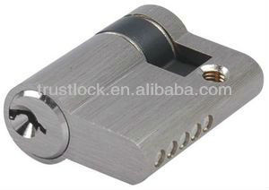 Brass 40mm Half profile mortise lock cylinder