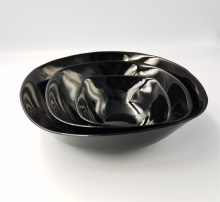 Black Opal Glass Dinner Set Square Soup Bowl