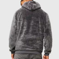 Sweat à capuche gris masculin en gros