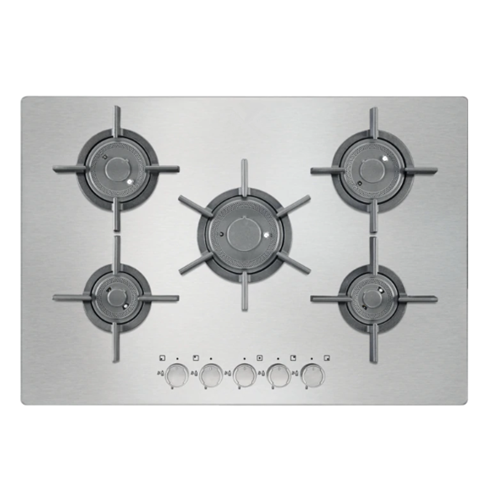 Built In Gray Glass Hob 5 Burner