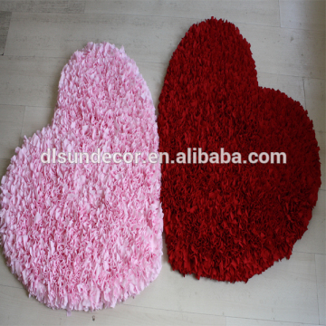 hot sale polyester chenille shaggy cotton rag rug