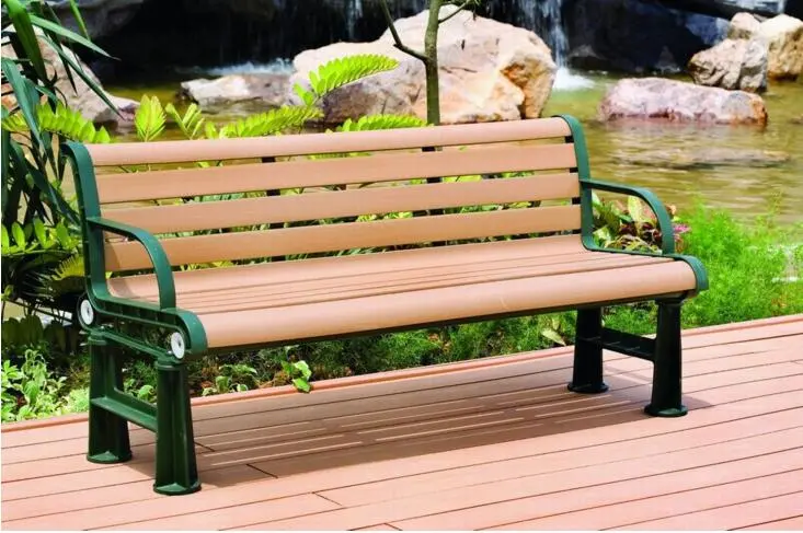 Eco Customized Waterproof Wood Plasitc Composite Bench WPC Garden Bench WPC Plastic Bench