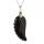 Gemstone wing pendant necklace charms natural crystal quartz stone angel feather wing pendant choker with 45cm silver chains
