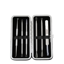 Portable Stainless Steel 6Pcs Acne Needle Set - Blackhead Remover Tools