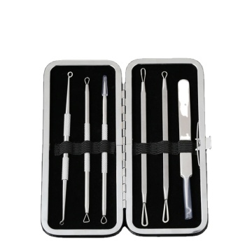 Portable Stainless Steel 6Pcs Acne Needle Set - Blackhead Remover Tools