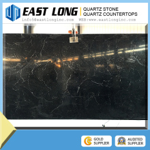 Black Quartz Stone / Black Marble Color Quartz Stone Slabs/ Quartz Stone Worktops