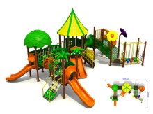 Outside Tree House Playground Recreation Equipments For Kids