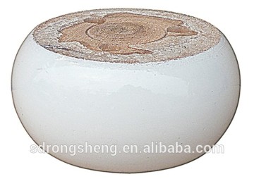 Antiqued White Turned Bun Wood Sofa Couch Chair Furniture Leg