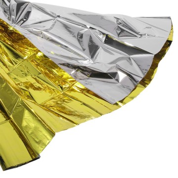 Outdoor Survival Disposable Mylar Foil Thermal Blanket