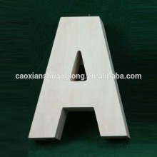 Uppercase Script Wood Letter