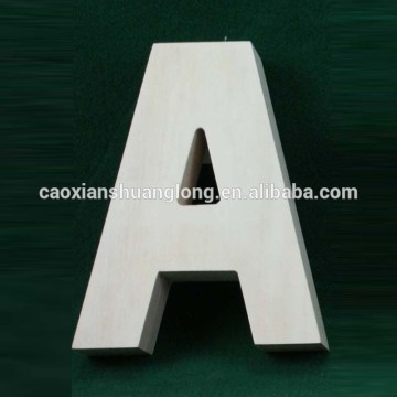 Uppercase Script Wood Letter