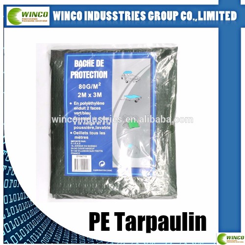 PE Tarpaulin HDPE tarps with eyelets and reinforced Corner manufacturer in china