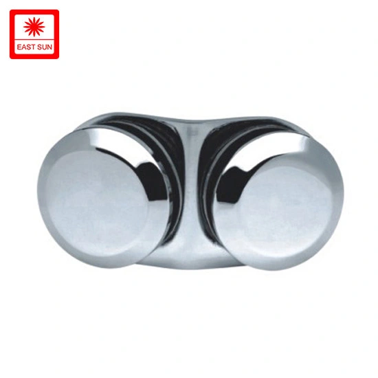 Hot Designs Double Round Brass Glass Clamp (GBF-051)