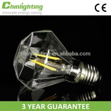 diamond pointed pyramid led bulb led clear dimmable bulb with UL CE RoHS