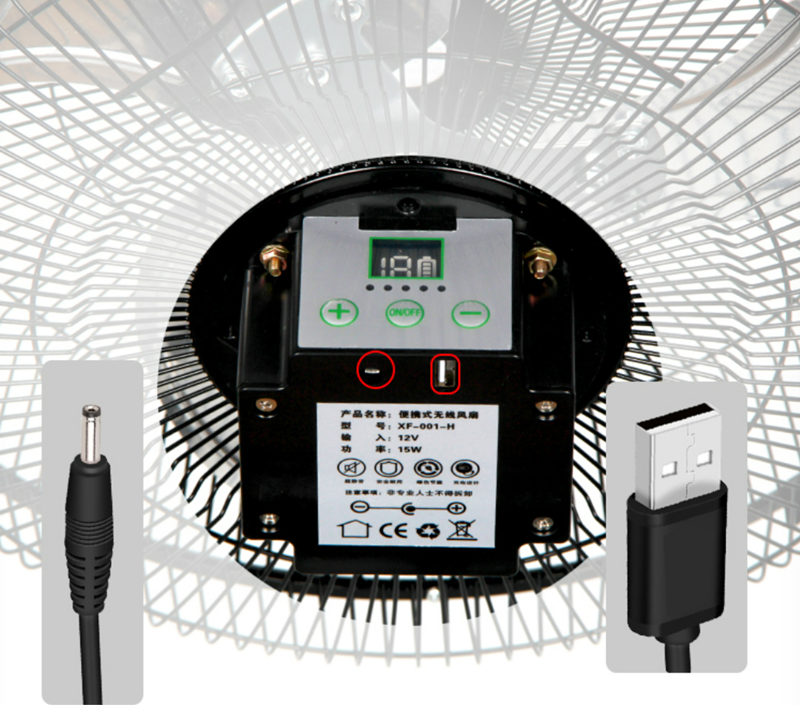 USB Charger Solar Fan 7