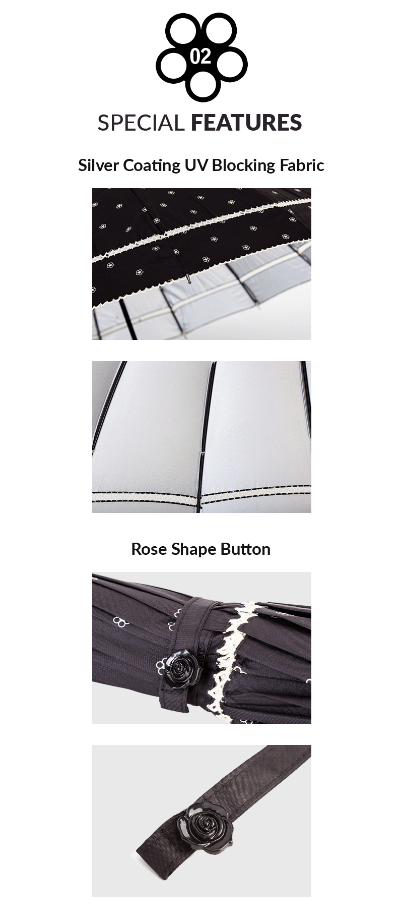 ผู้หญิงร่มสีดำ ladies black umbrella